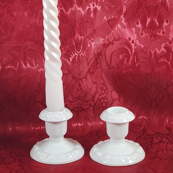 Rosenthal MARIA White Porcelain Candlestick Holders, small (2.5" tall) Germany - Picture 1 of 5